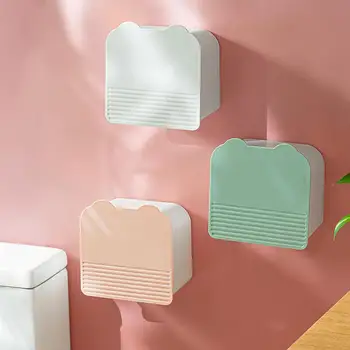  Настенный органайзер для макияжа Универсальный клейкий стеллаж для санитарного хранения с двойной сеткой Многоцелевой бытовой ящик для хранения в ванной комнате