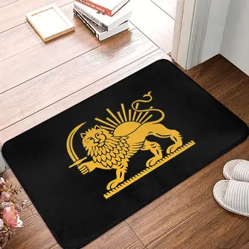 Национальный флаг Кухня Нескользящий ковер Иранский лев и солнце Символ Персия Коврик для гостиной Коврик для входной двери Коврик для домашнего декора