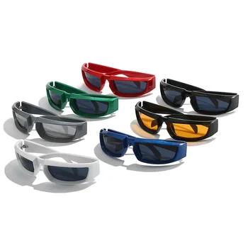 Новая мода Личность Тенденция Y2k Spice Girl Солнцезащитные очки Future Technology Sense Супер крутые солнцезащитные очки