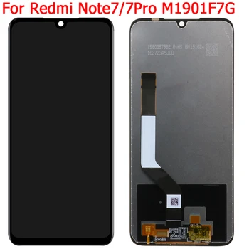 Новый 10-точечный сенсорный дисплей для ЖК-дисплея Xiaomi Redmi Note 7 Pro с рамкой 6,3-дюймовый ЖК-экран Xiaomi Redmi Note 7