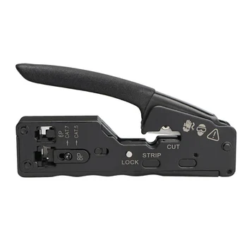Обжимник сетевого кабеля RJ45 Стриппер для обжимного инструмента для Rj45 Cat7 Cat6 Cat5 Rj11 Rj12 Клещи для обжима разъемов