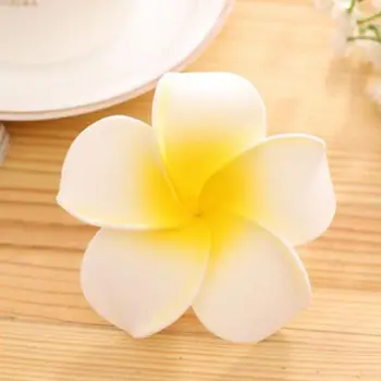 Очаровательный пенный цветок Плюмерия Гавайский аксессуар для волос Заколка для волос для девочек / женщин Заколки