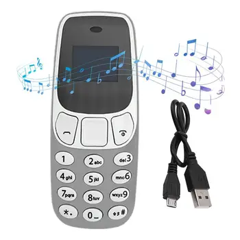 Пожилой Мобильный Телефон Миниатюрный С Двумя SIM-Картами Мобильный Телефон С Mp3 Плеером Мини-Мобильный Телефон С Кнопкой Набора Для Детей Старшего Возраста