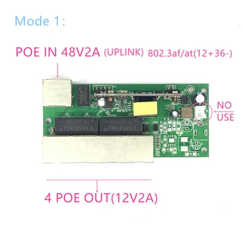 Понижающий переключатель POE с обратным питанием: POE IN/OUT5V/12V/24V, 90W/5=315W, 100 Мбит/с, 802.3AT 45+78- DC5V~35V, серия Force POE