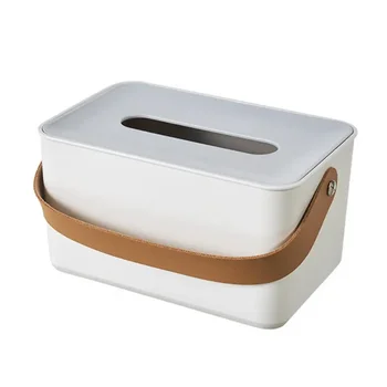  портативная бытовая коробка для салфеток круглая квадратная коробка для хранения салфеток с ручкой для столешницы чайного стола ресторан современный