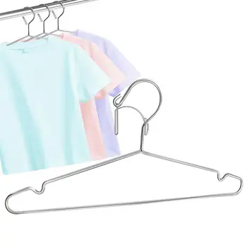 Проволочные вешалки Антикоррозийный Многоцелевой металлический вешалка для хранения Ветрозащитная компактная футболка Брюки Вешалка для пальто Шкаф Органайзер
