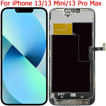 Протестированный ЖК-дисплей для iPhone 13 Pro Max 13 Mini Display Оригинальный сенсорный OLED-экран 3D для iPhone 13 ЖК-дисплей Замена экрана OLED