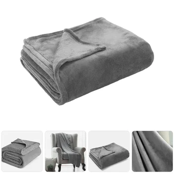 Пушистое мягкое одеяло Теплое одеяло Офисное удобное одеяло для дивана-кровати (150x110 см)