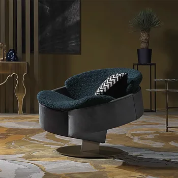 Роскошный стиль Тот же дизайн, что и у дизайнерского круглого дивана Гостиная отеля Металлический стул для отдыха Sherlock Стул для конференций в форме