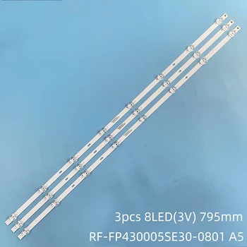 светодиодная полоса подсветки 8 светодиодов для MI 4S l43m5-5a L43M5-5ARU l43m5-5ka.ru RF-FP430005SE30-0801 A5 RF FP430005SE30 0801 HV430QUBH10