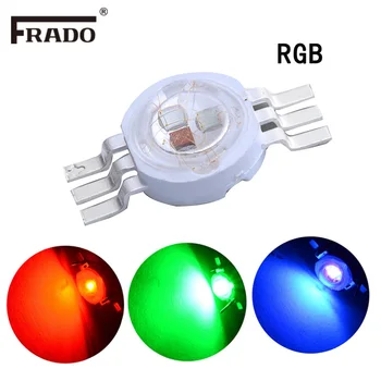  Светодиодный чип высокой мощности 3 Вт RGB светодиодный початок Бусины 3 Вт Световая лампа 6-контактный полноцветный красный зеленый синий для DIY светодиодный прожектор