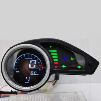 Универсальный цифровой одометр мотоцикла ЖК-метр Спидометр Датчики тахометра с ночником