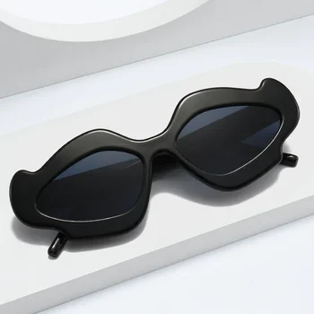 Цветы Неправильные солнцезащитные очки Европейский и американский стиль Личность Мода Тенденция Новые солнцезащитные очки Защита от ультрафиолета
