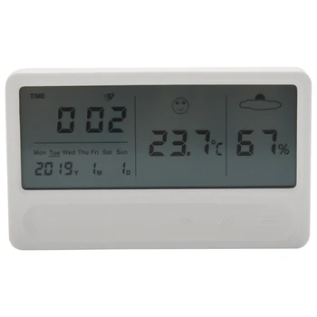 Цифровой гигрометр Термометр Внутренняя комната Измеритель влажности наружного воздуха ЖК-подставка Магнитный опорный датчик Монитор с гулом
