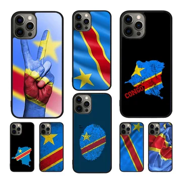 Чехол для телефона с флагом Демократической Республики Конго для iphone SE2020 15 14 11 12 13 mini Pro XR XS MAX 7.8 Plus SE coque Cover Shell