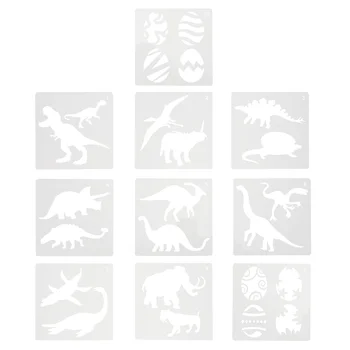 Шаблон динозавра Ремесла Трафареты Шаблон рисования Вспомогательный чертеж Полый шаблон Принадлежности для рисования