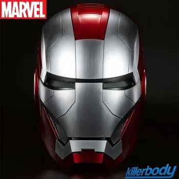 Шлем Мстителей 1/1 Железный человек MK5 Носимый и трансформируемый с голосовым управлением Электрическое открытие Закрытие коллекции Украшение