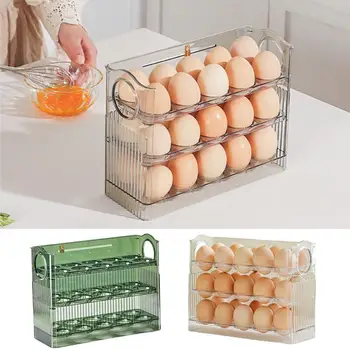  Ящик для хранения яиц Удобный многофункциональный стеллаж для яиц Дверь холодильника Контейнер для хранения яиц Кухонные принадлежности